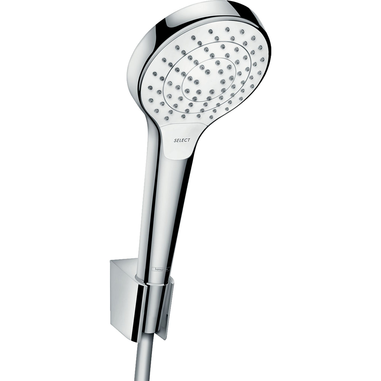HANSGROHE Ensemble support mural et douchette 3 jets Croma Select S Vario avec flexible de douche 160 cm 26411400