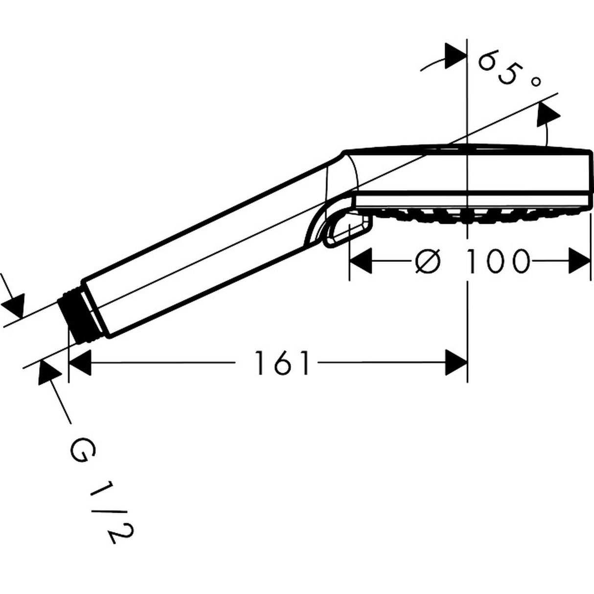 HANSGROHE Douchette à main 2 jets Crometta Vario EcoSmart 26332400