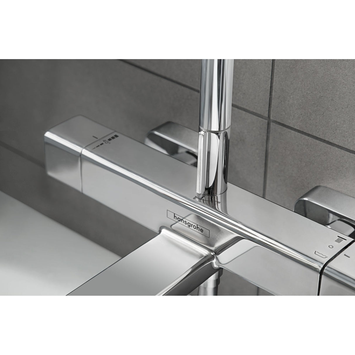 HANSGROHE Colonne de douche 280 1 jet Croma E avec mitigeur baignoire thermostatique 27687000