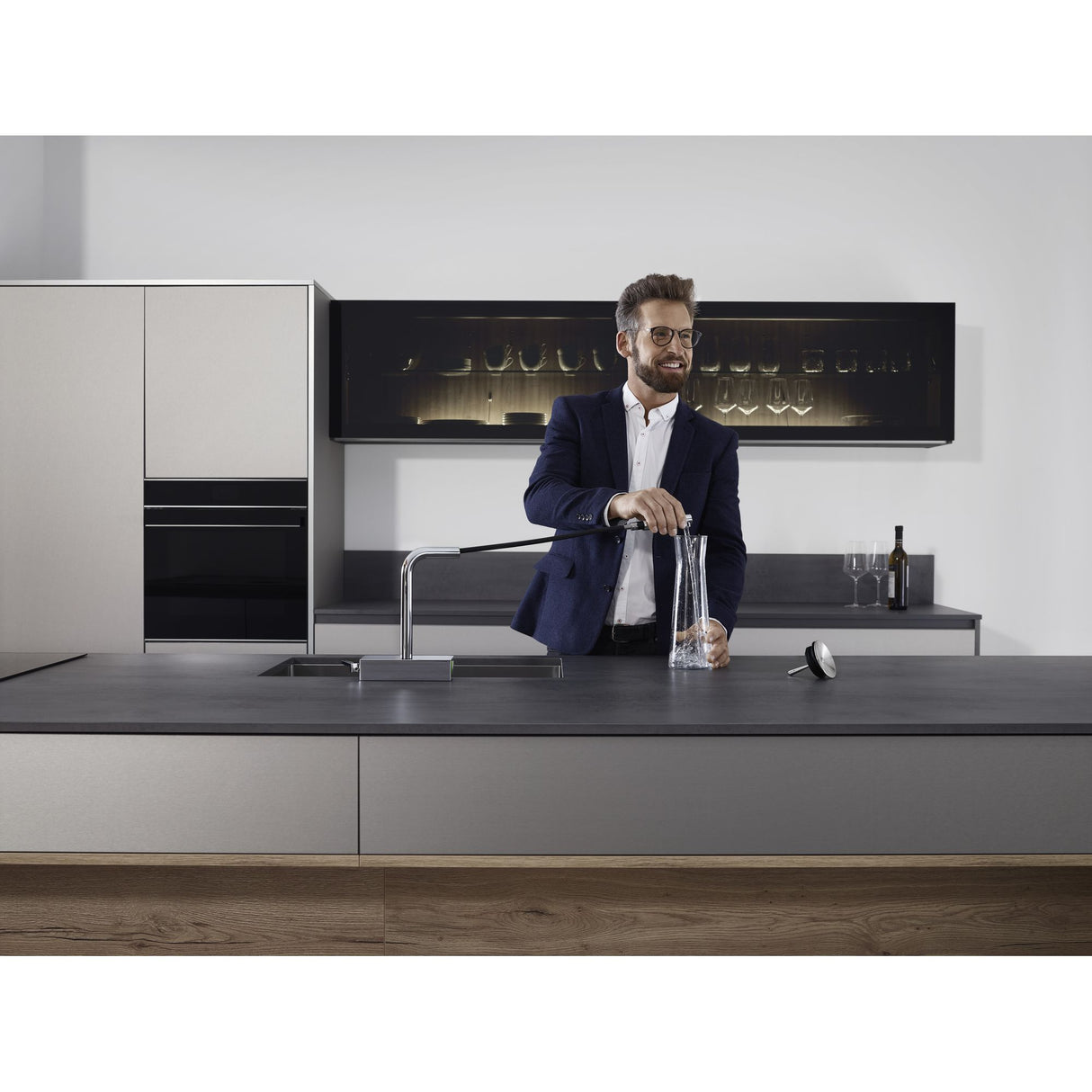 HANSGROHE Mitigeur de cuisine 250 2 jets Aquno Select M81 avec douchette extractible sBox 73830000