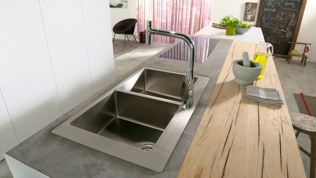 HANSGROHE Mitigeur de cuisine 2 jets Talis Select M51 avec douchette extractible 72824000