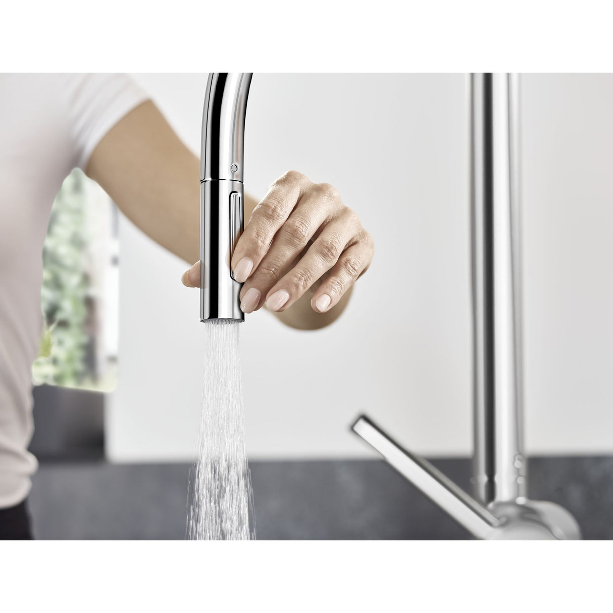HANSGROHE Mitigeur de cuisine 210 2 jets Talis M54 avec douchette extractible 72800000