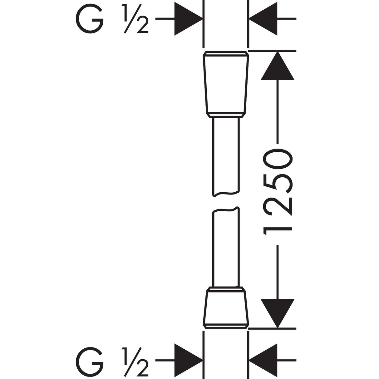 HANSGROHE Flexible de douche Comfortflex