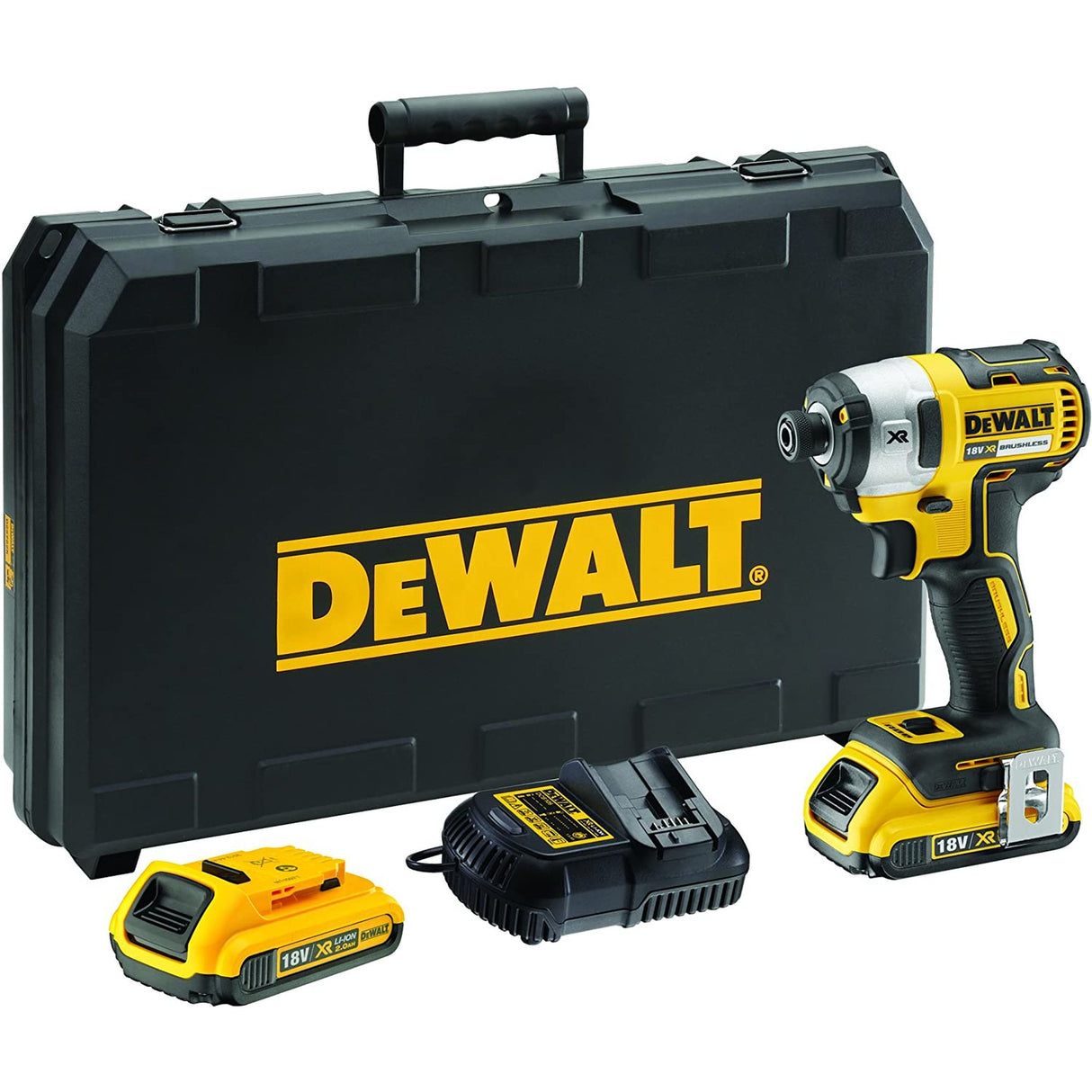 Visseuse à chocs XR 18V 2Ah Li-Ion Brushless - 3 vitesses - 2 batteries DEWALT DCF887D2-QW