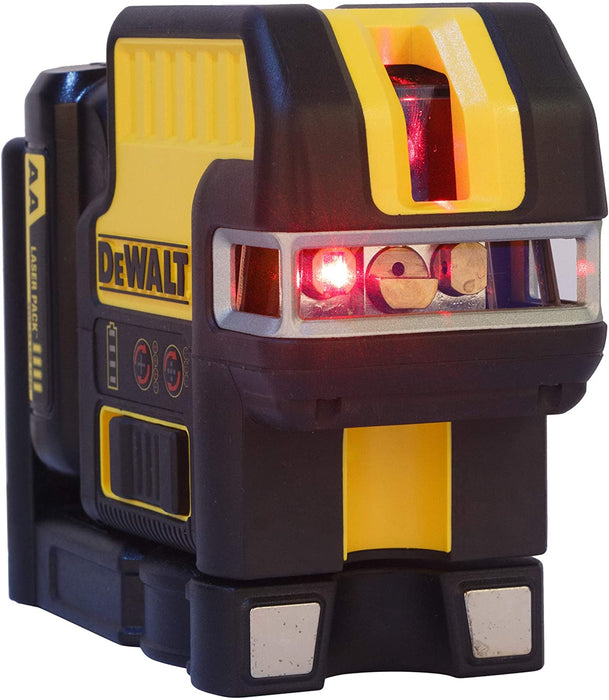 Niveau laser croix + 5 points XR 10.8V 2Ah Li-Ion - faisceau rouge DEWALT DCE0825D1R-QW