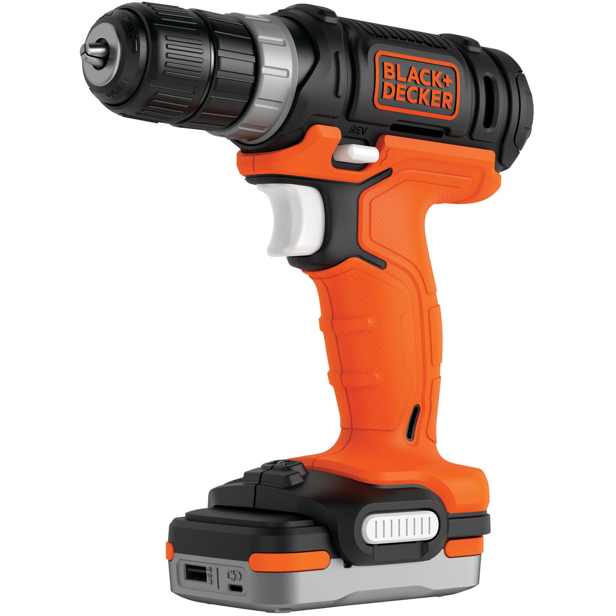 BLACK+DECKER Perceuse-visseuse sans fil 12V batterie 1,5Ah BDCDD12S1-QW