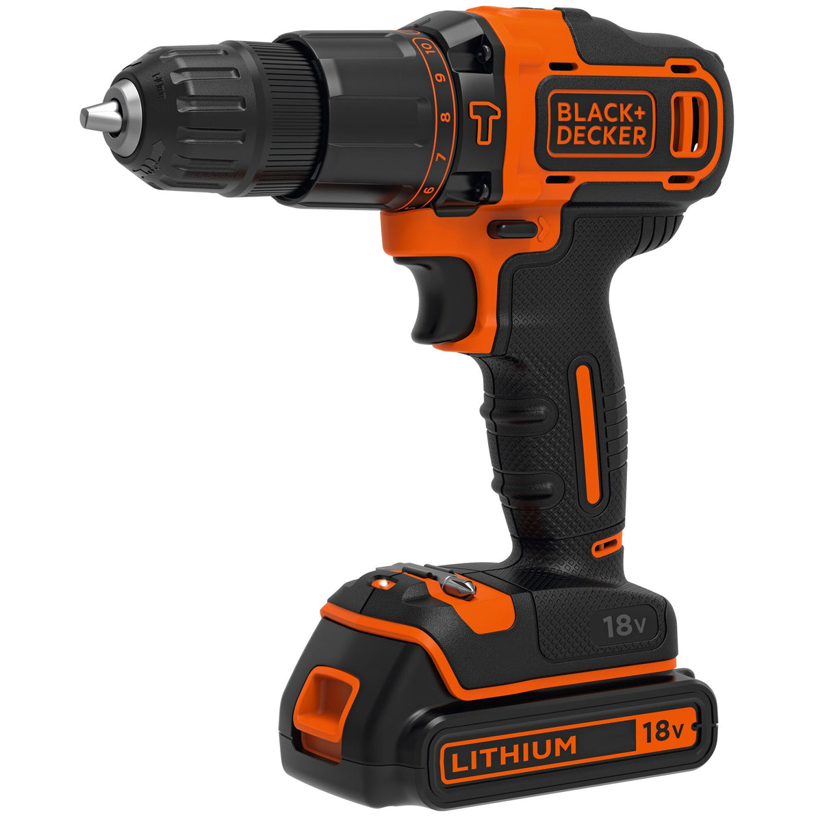 BLACK+DECKER Perceuse à percussion sans fil 18V batterie 1,5Ah BDCHD18K-QW
