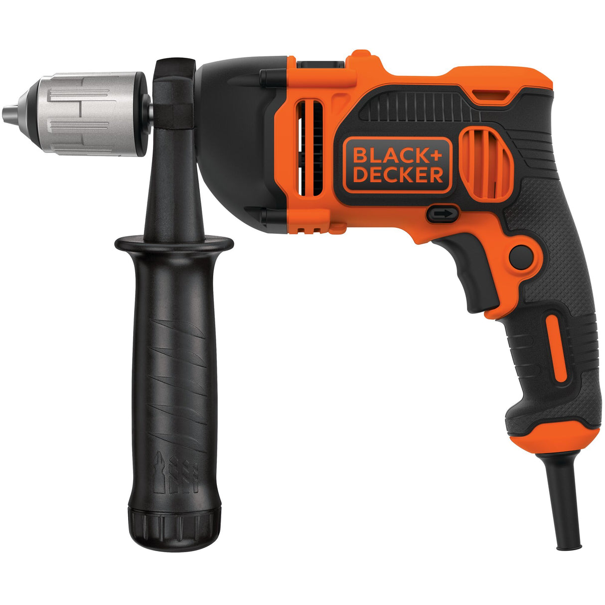 BLACK+DECKER Perceuse à percussion filaire 850W avec accessoires en coffret BEH850K-QS