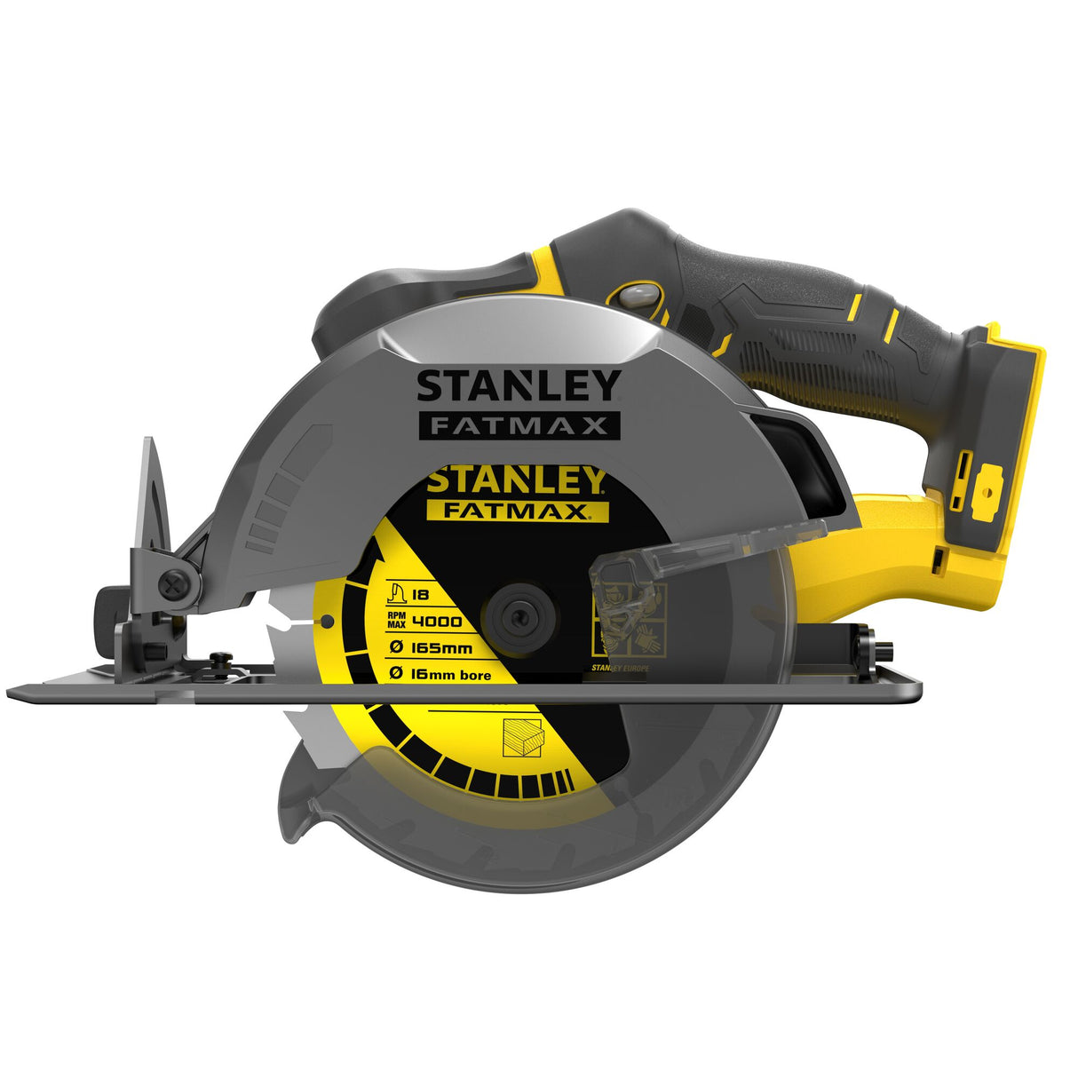 STANLEY FATMAX Scie circulaire sans fil 18V 165mm V20 sans batterie SFMCS500B-XJ