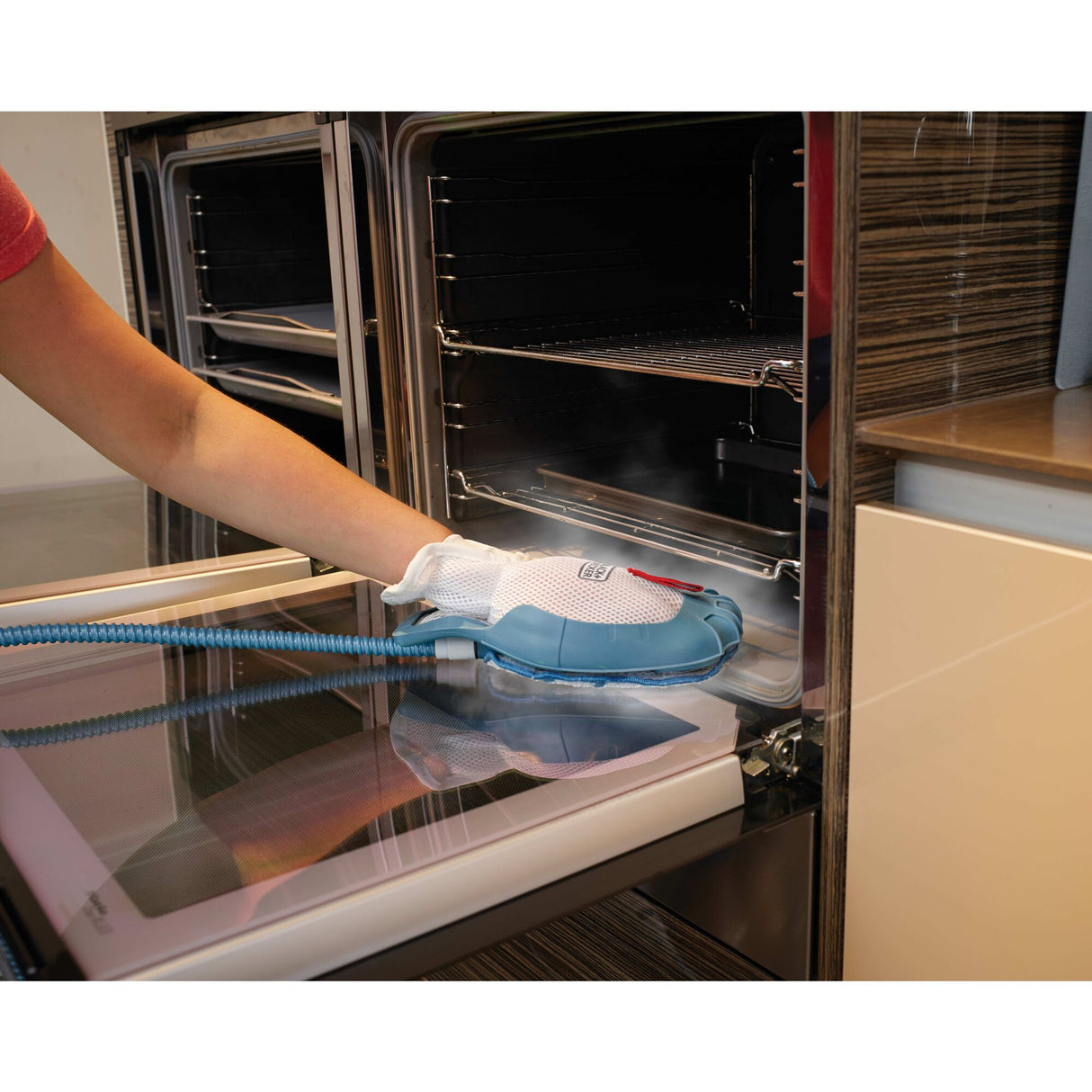 BLACK+DECKER Pack de 2 patins microfibre pour balais vapeur avec Gant Steamitt™ FSHSMPA-XJ