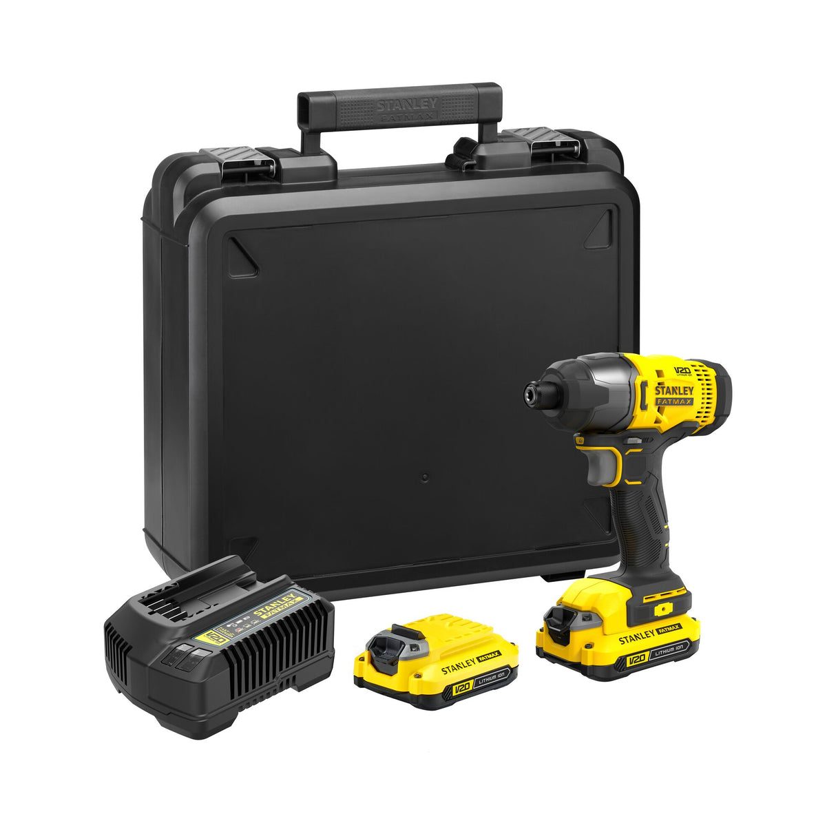 STANLEY FATMAX Visseuse à impacts sans fil 165Nm 18V 2 batteries 1,5Ah V20 SFMCF800C2K-QW