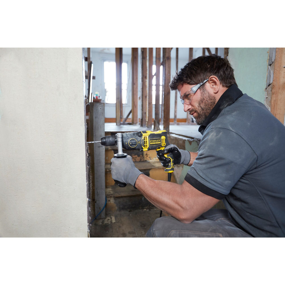 STANLEY FATMAX Perceuse à percussion filaire 850W sans accessoires FMEH850K-QS