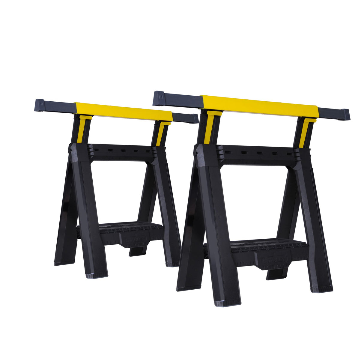 STANLEY Lot de 2 tréteaux pliables téléscopiques charge 450kg STST1-70559