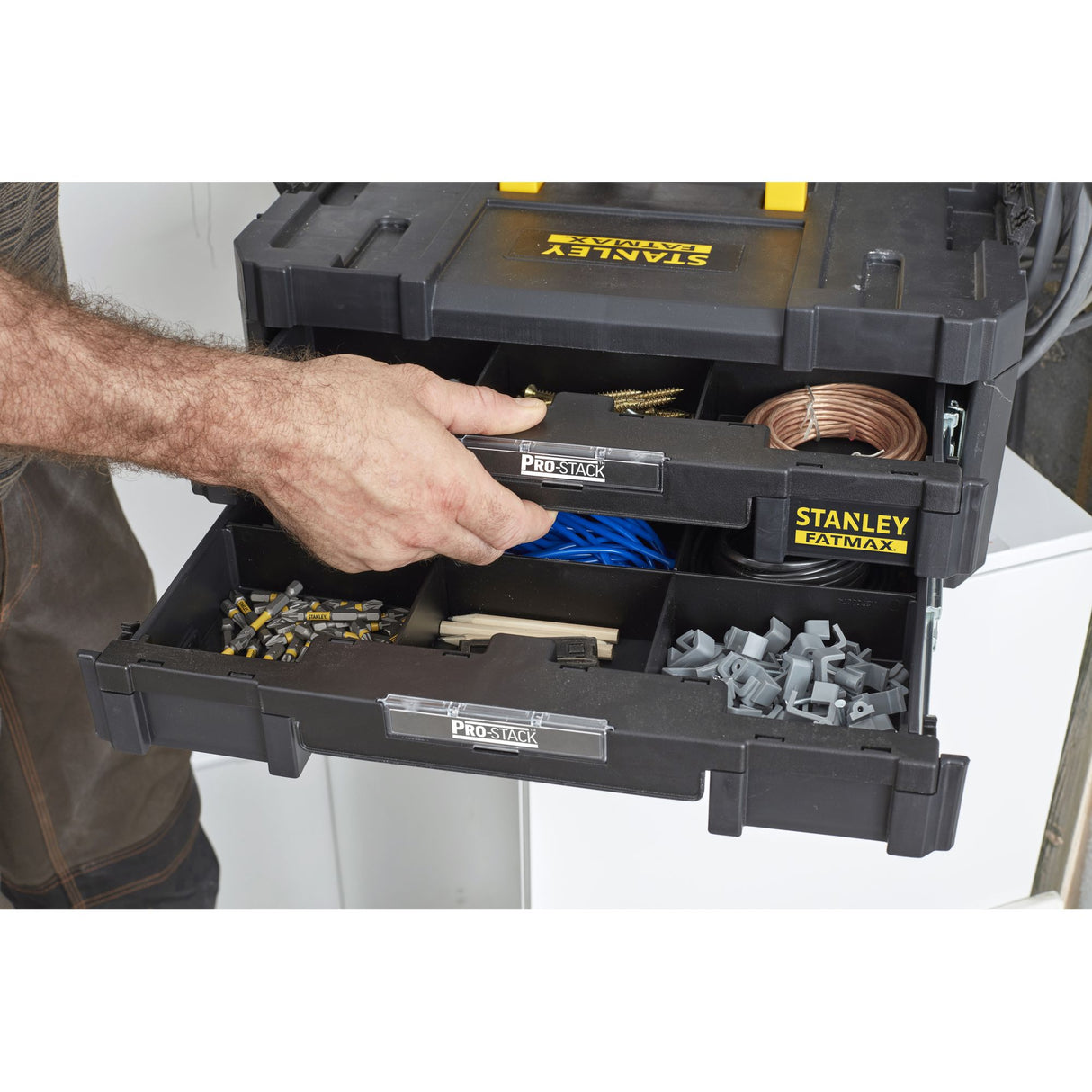 STANLEY FATMAX Ensemble mallette et mallette 2 tiroirs PRO-STACK FMST1-71981