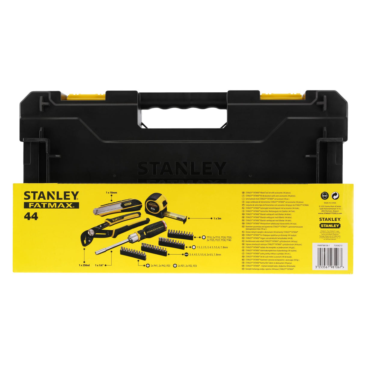 STANLEY FATMAX Coffret de 44 pièces mixte Stakbox L FMMT98106-1