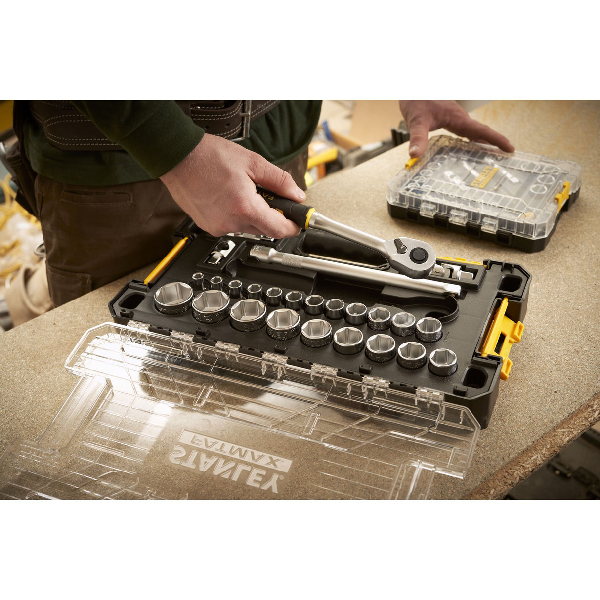 STANLEY FATMAX Coffret de 26 douilles Stakbox L 1/2" FMMT98103-1