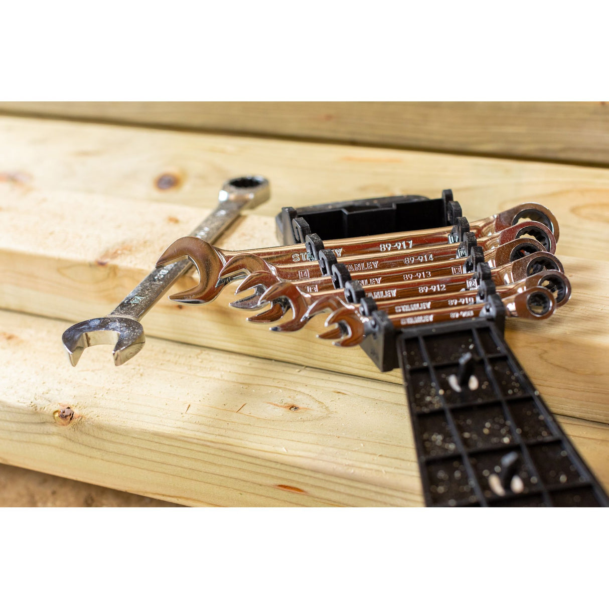 STANLEY Jeu de 7 clés mixtes à cliquet STMT82846-0