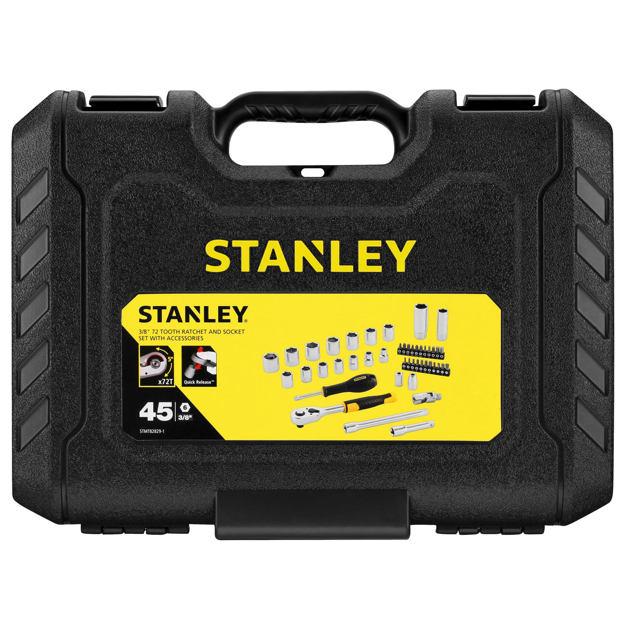 STANLEY Coffret de douilles 3/8" 45 pièces STMT82829-1