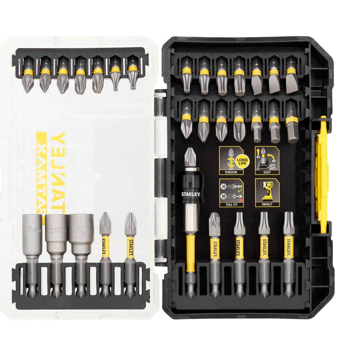 STANLEY Coffret 32 embouts de vissage STA88557-XJ