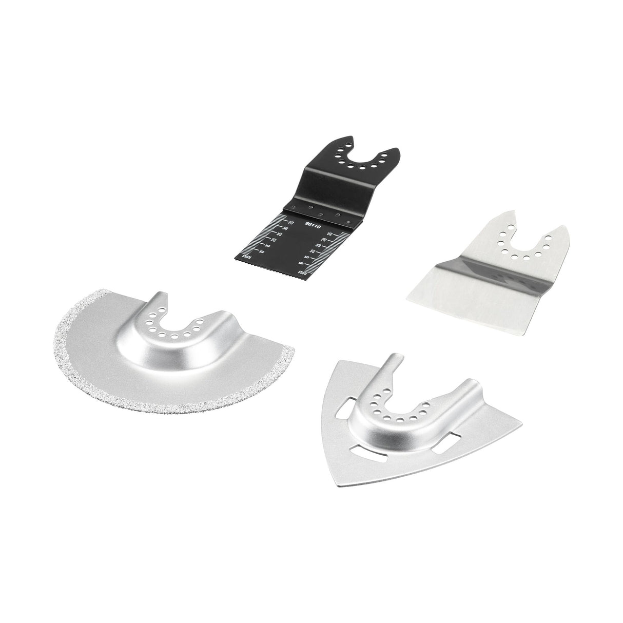 STANLEY Lot de 4 accessoires lame à concrétion 92mm et 78mm avec un grattoir rigide et lame bi-métal 32mm STA26160-XJ