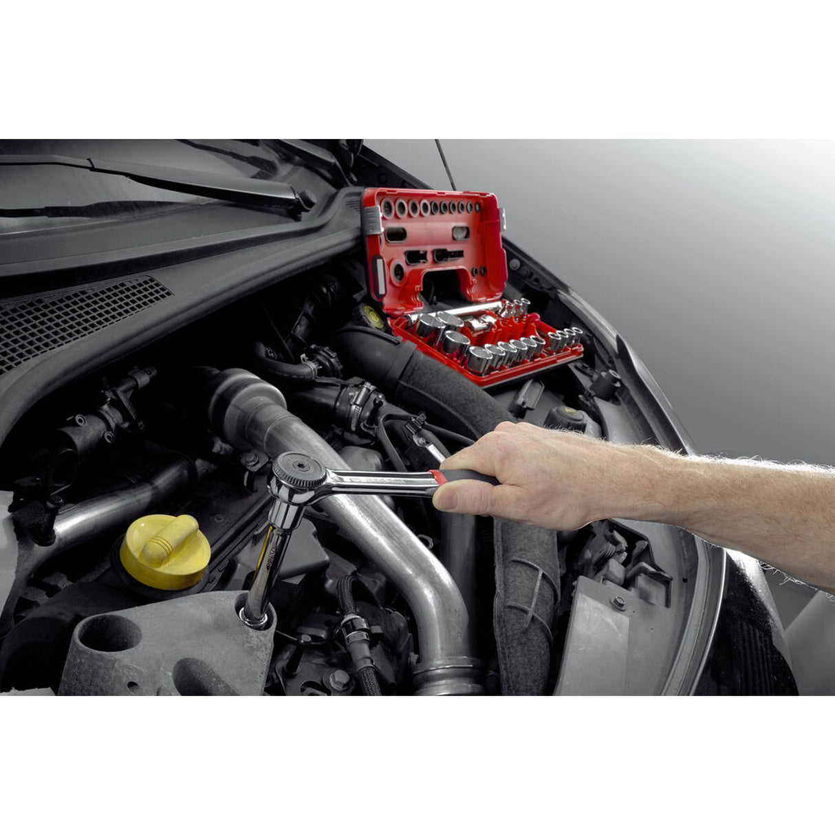 FACOM Coffret douilles 1/2" 6 pans métriques 21 pièces S.161DBOX1PB