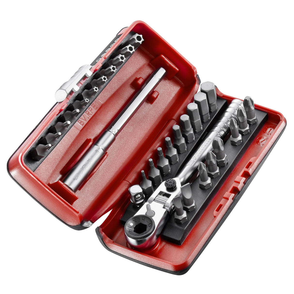 FACOM Coffret de vissage 1/4'' avec cliquet compact flex R.180J31PB