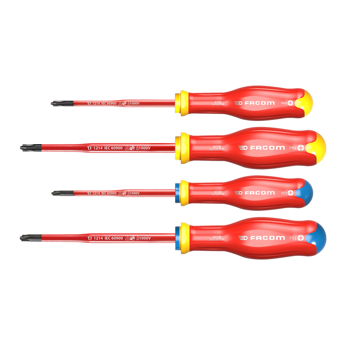 FACOM Jeu de 4 tournevis Protwist Borneo ATB.J4TVEPB