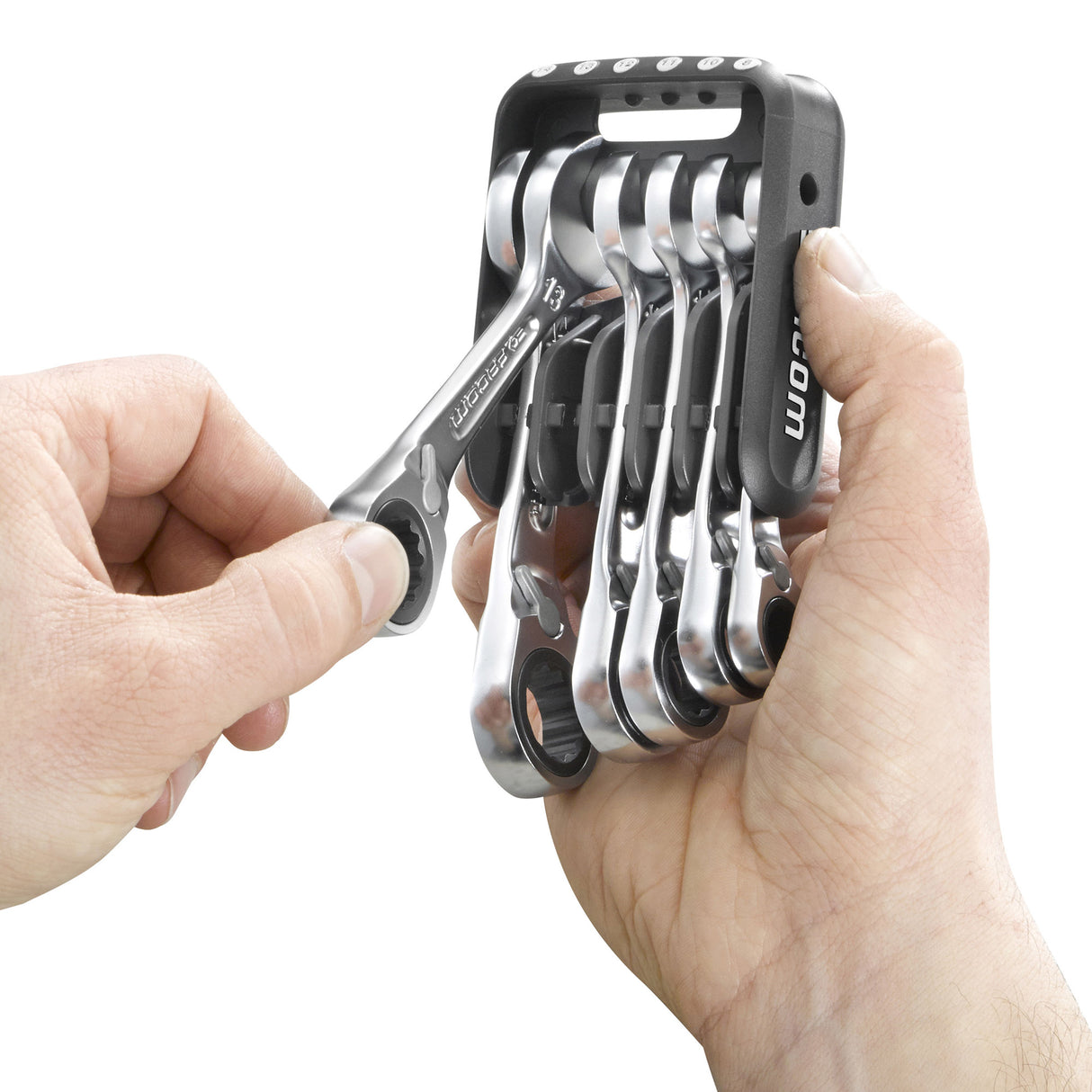 FACOM Jeu de 6 clés mixtes à cliquet courtes pocket 8à14mm 467BS.JP6PB