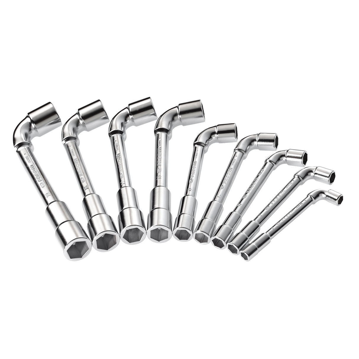 FACOM Jeu de 9 clés à pipe débouchées 75.J9PB