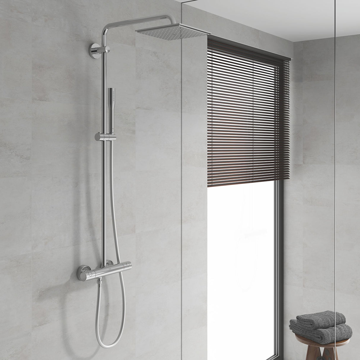 GROHE Colonne de douche 1 jet avec mitigeur thermostatique Vitalio Joy System 230 26365000