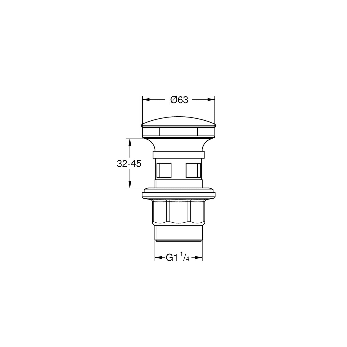 GROHE Bonde push-open 40824000