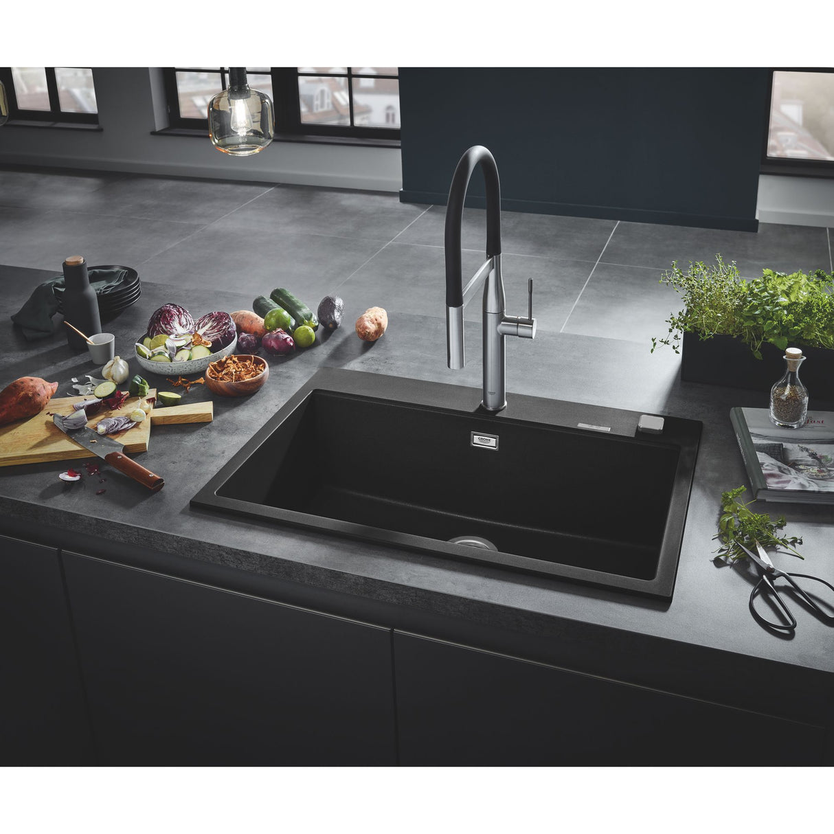 GROHE Evier de cuisine 1 bac 78x51cm K700 31652AP0