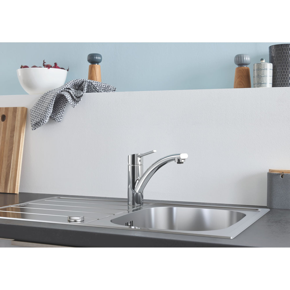 GROHE Evier de cuisine 1 bac avec égouttoir K200 31552SD1