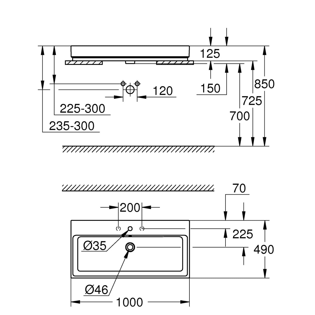 GROHE Vasque à poser Cube Ceramic 3947500H
