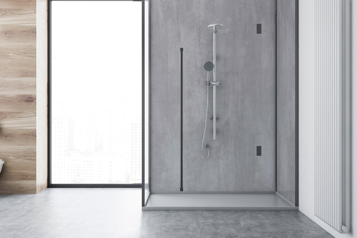 VIPANEL Panneau mural en alu-composite aspect béton gris finition mat perlée