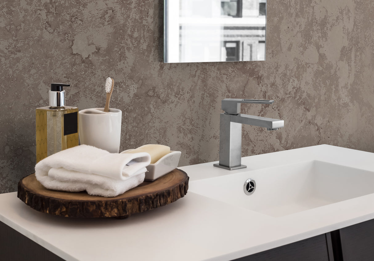 VIPANEL Panneau mural en alu-composite aspect marbre Emperador finition Velvet