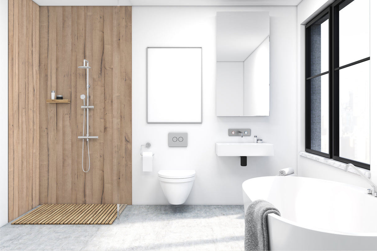 VIPANEL Panneau mural en alu-composite aspect bois coloris Erable finition mat perlée