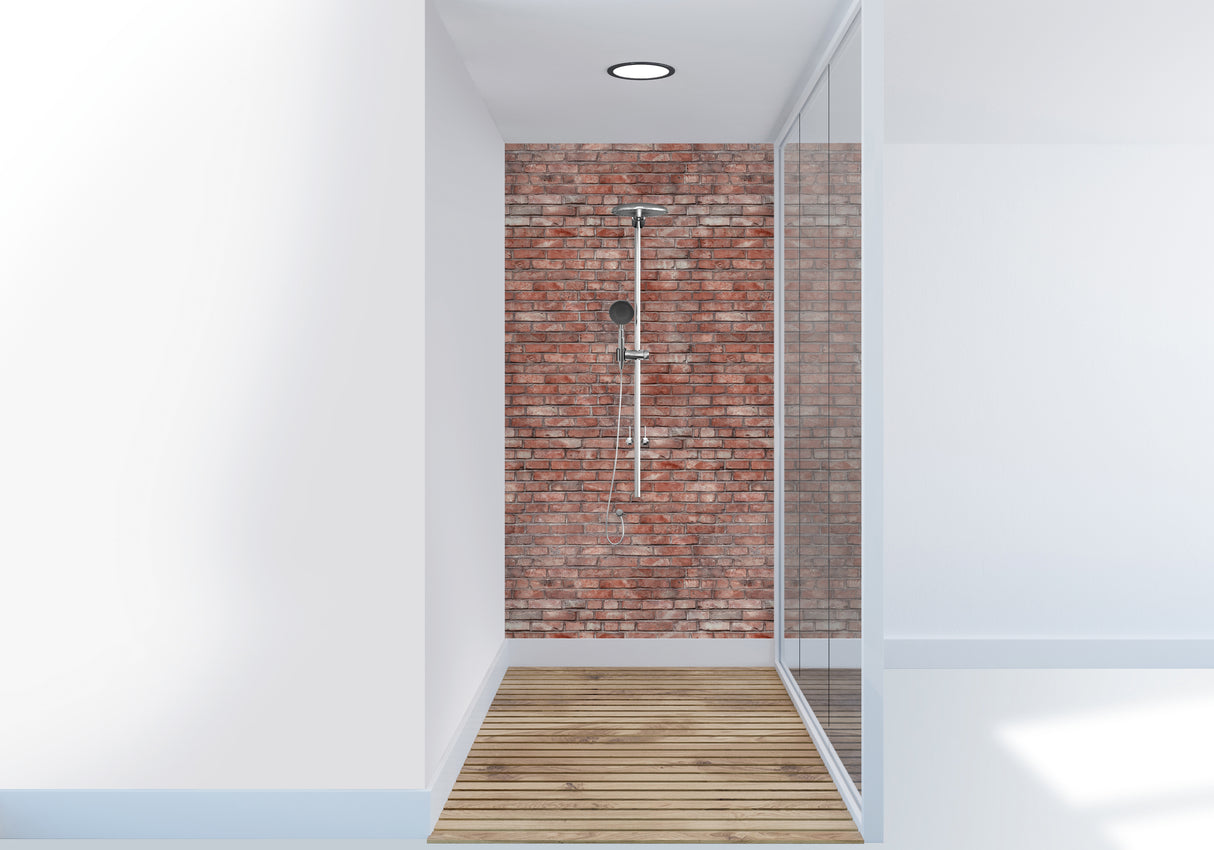 VIPANEL Panneau mural en alu-composite aspect marbre Briques rouges finition Velvet