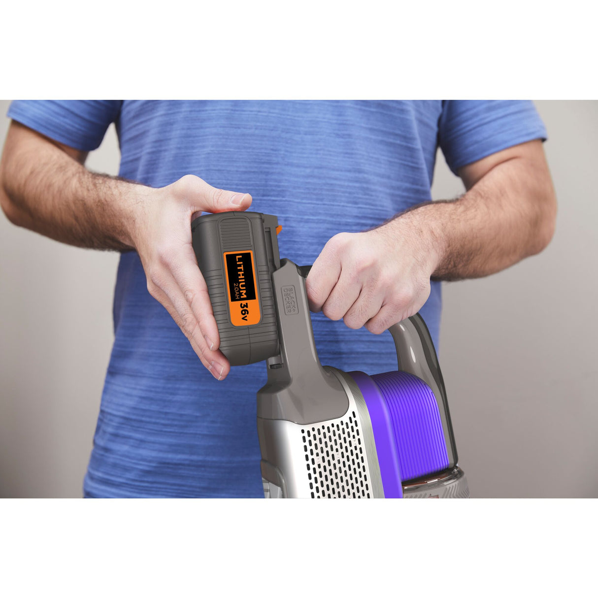 BLACK+DECKER Aspirateur balai Powerseries sans fil 36V BHFEV362DP-QW