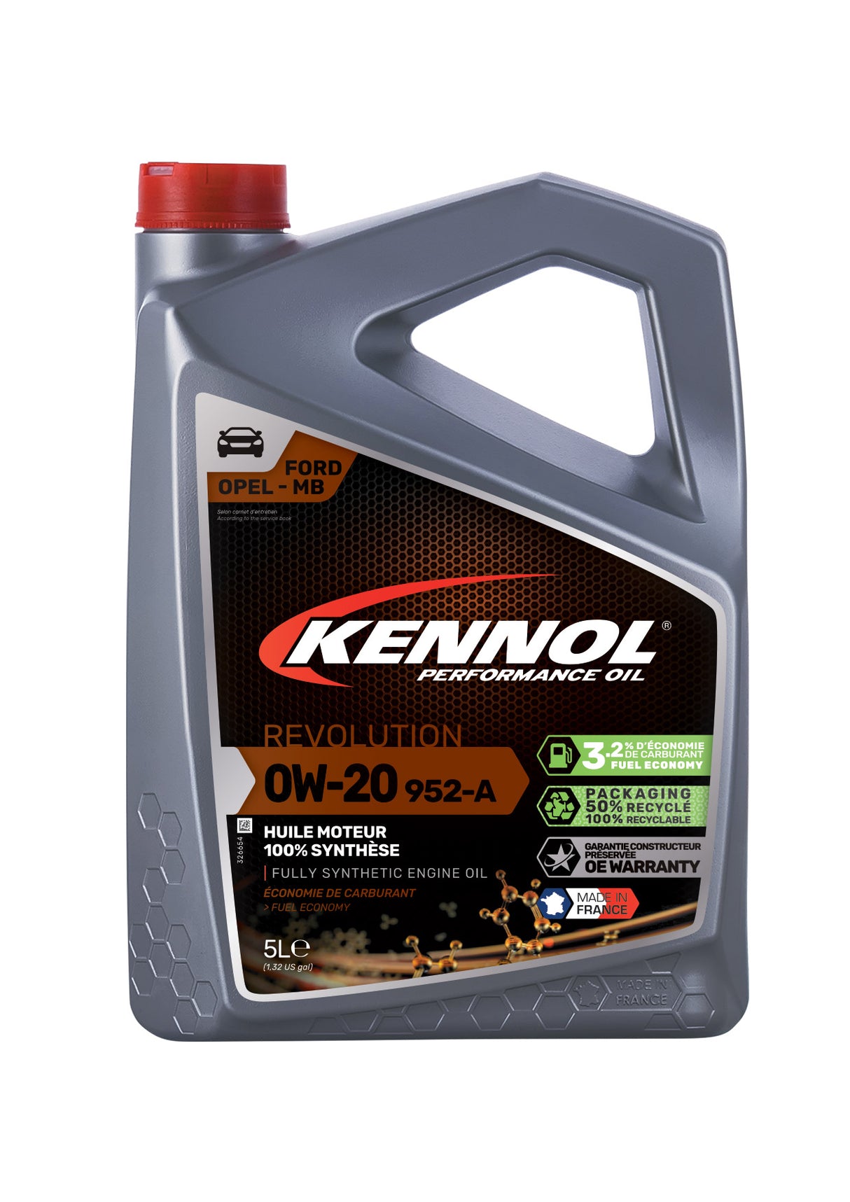 KENNOL Huile moteur REVOLUTION 0W-20 952-A