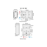 ATLANTIC Chauffe-eau plat multiposition LINEO connecté blanc