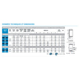 ATLANTIC Chauffe-eau Ø505 vertical mural mono BLINDE CHAUFFEO blanc