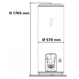 Chauffe-eau ATLANTIC ACI Hybride Vertical sur socle AQUÉO 300L