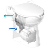 Cuvette WC compacte Sanicompact 43 Eco+ avec broyeur intégré de la marque SFA, design moderne et fonctionnel.