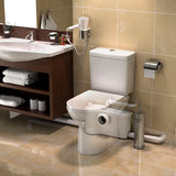 Broyeur adaptable Sanibest Pro de SFA pour WC, appareil compact avec filtre et raccords pour installation facile