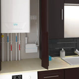 Pompe de relevage Sanicondens Pro SFA pour condensats de gaz, dispositif compact et solide en image.