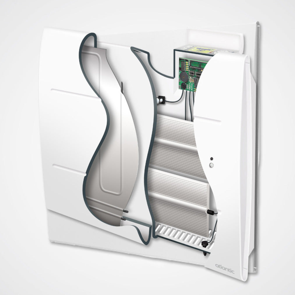 Radiateur ATLANTIC pilotage intelligent connecté Horizontal Blanc ONIRIS