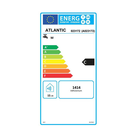 Chauffe-eau ATLANTIC Ø530 Horizontal alimentation par le dessous mono blindé CHAUFFÉO 100L - Mister PRO