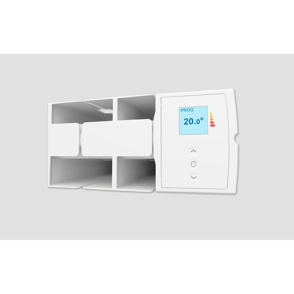 Radiateur électrique chaleur douce ACCESSIO Digital 2 horizontal blanc