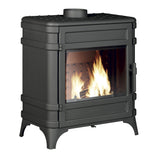 Invicta Poêle à bois fonte Siam anthracite flamme verte raccordable (65 à 145m²) - 12kw - Mister PRO